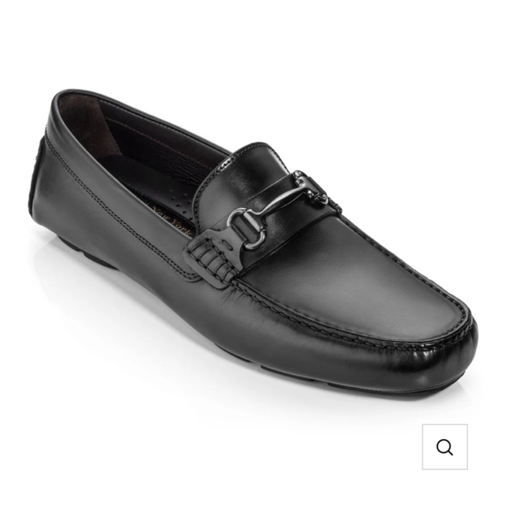To Boot New York Adam Derrick Del Amo Black Calf Driving  7.5 NWOB 1624